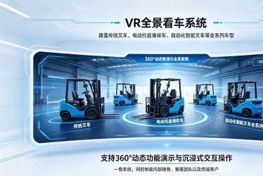 VR叉车系统，赋能销售、客服、终端客户：培训周期砍半，误操作直降七成，三岗同频，震撼蜕变，重新定义“掌握一台叉车